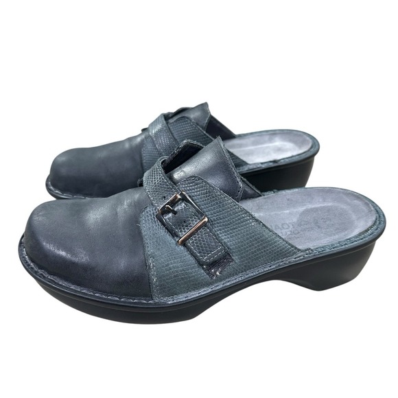 NAOT Avignon Luggage Clogs Shoes Women's Size‎ 38 / 7-7.5 US Black Gray Slip-on - Picture 1 of 6